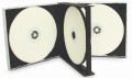 Obal na 4 CD s iernym trayom HQ, Multipack box - 24 mm